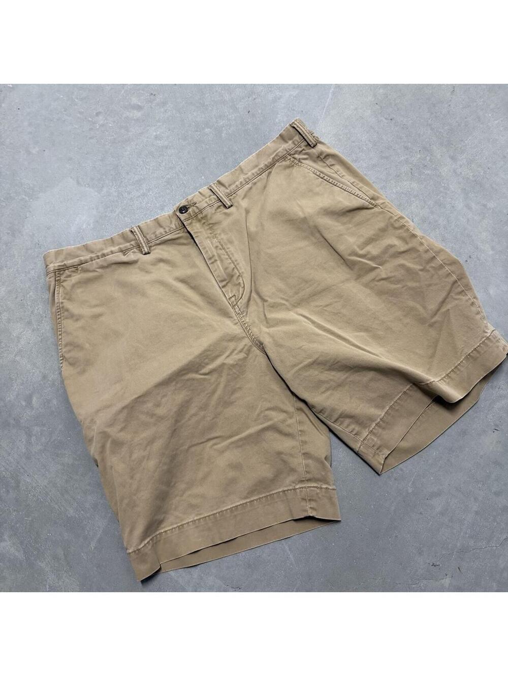 2000s Style Polo Ralph Lauren Tan Chino Shorts Waist 40